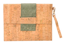 Load image into Gallery viewer, CORK CLUTCH Olive Green

